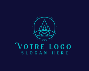 Boutique - Light Candle Flame logo design
