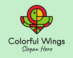 Parrot Halo Bird logo design