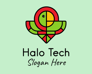 Parrot Halo Bird logo design