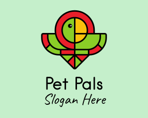 Parrot Halo Bird logo design