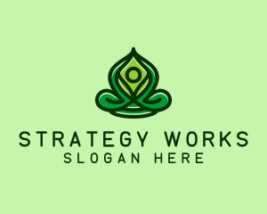 Yoga Meditation Spa logo design