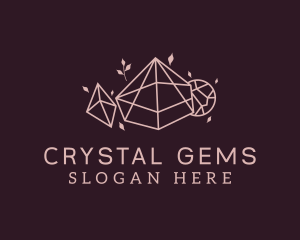 Pink Precious Gems logo design