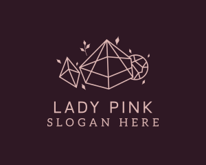 Pink Precious Gems logo design