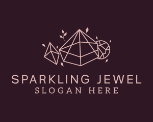 Pink Precious Gems logo design