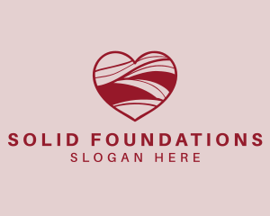 Heart - Wave Heart Support logo design