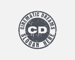 Rustic Hipster Graffiti logo design