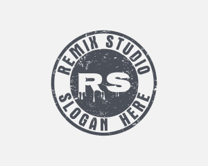 Rustic Hipster Graffiti logo design