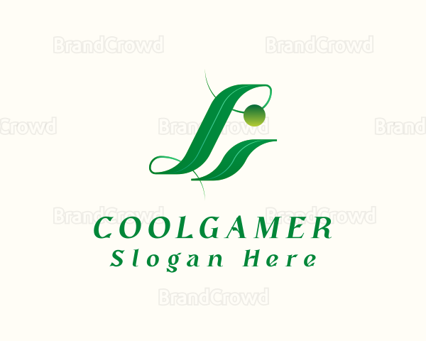 Elegant Leaf Letter L Logo