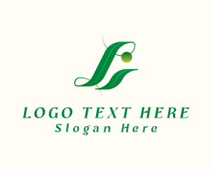 Letter L - Elegant Leaf Letter L logo design