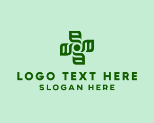 Vegan - Green Herbal Medicine logo design
