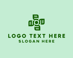 Vegetarian - Green Herbal Medicine logo design