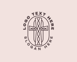 Funeral - Christian Cross Church logo design