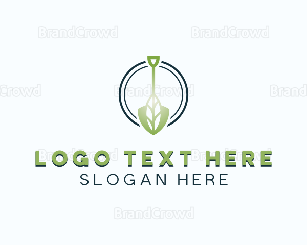 Leaf Shovel Landscaping Logo