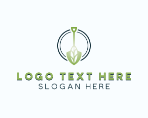 Leaf - Leaf Shovel Landscaping logo design