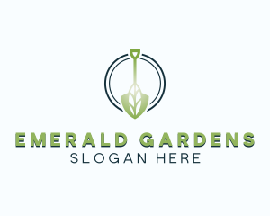 Lawn Shovel Landscaping logo design