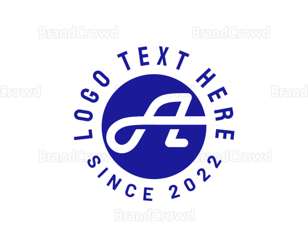 Retro Marketing Company Letter A Logo