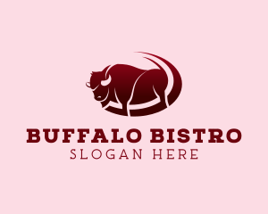 Buffalo Bullfighter Bison logo design