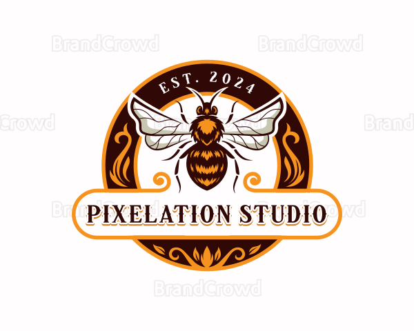 Bee Apiary Hornet Logo