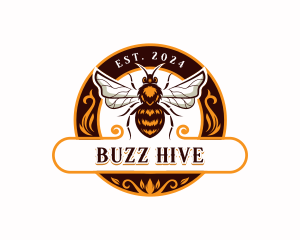 Bee Apiary Hornet logo design