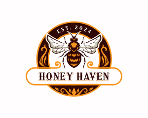 Bee Apiary Hornet logo design