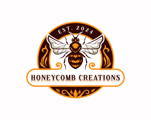 Bee Apiary Hornet logo design