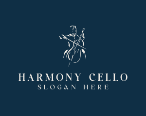 Cello - Cello Musician Concert logo design