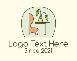 Table - Home Plant Desk logo design