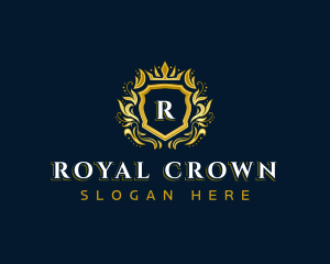 Premium Crown Shield logo design