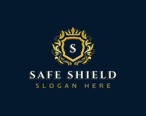 Premium Crown Shield logo design