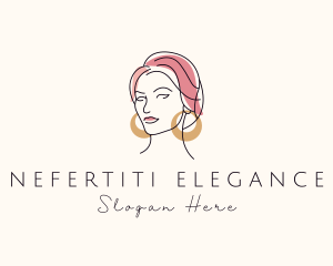 Elegant Woman Jeweler  logo design