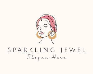 Elegant Woman Jeweler  logo design