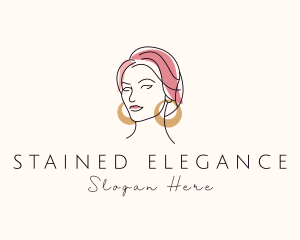 Elegant Woman Jeweler  logo design