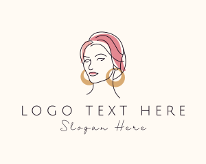 Elegant Woman Jeweler  Logo