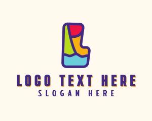 Comedy - Colorful Letter L logo design