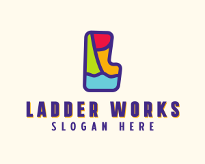 Colorful Letter L logo design