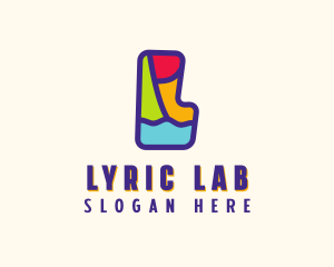 Colorful Letter L logo design