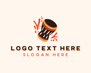 Instrument - Native African Djembe logo design