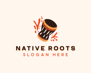 Native - Native African Djembe logo design
