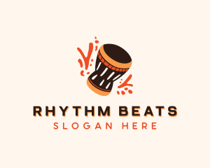 Djembe - Native African Djembe logo design