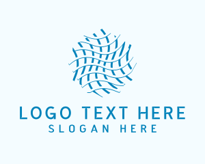 Blue - Abstract Modern Waves Startup logo design