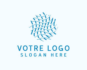 Winter - Abstract Modern Waves Startup logo design