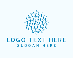 Abstract Modern Waves Startup Logo