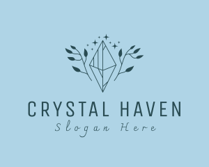 Premium Gemstone Jewelry Crystal logo design