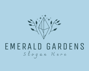 Premium Gemstone Jewelry Crystal logo design