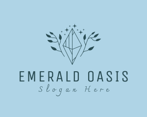 Emerald - Premium Gemstone Jewelry Crystal logo design