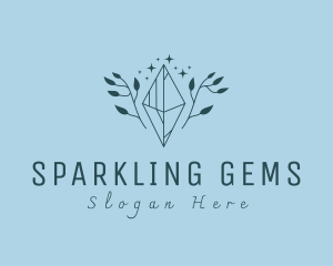 Premium Gemstone Jewelry Crystal logo design