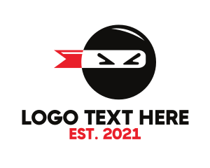 Cartoonish - Black Ninja Bookmark logo design
