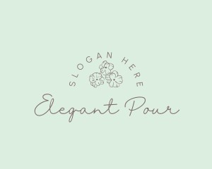 Elegant Feminine Flower logo design