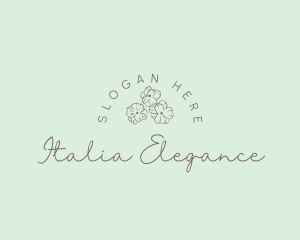 Elegant Feminine Flower logo design