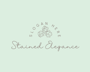 Elegant Feminine Flower logo design